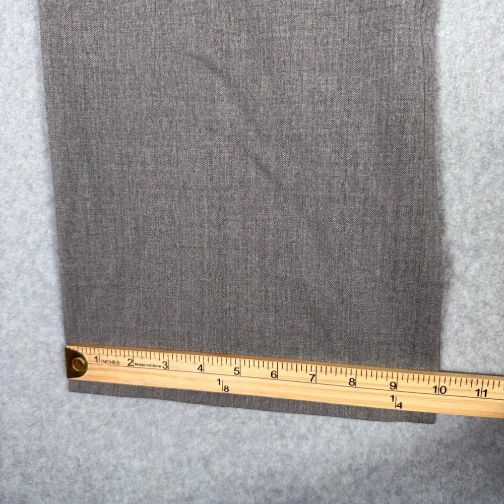 Lauren Ralph Lauren Womens Grey Wool Blend Straight Leg Dress Pants Size 14